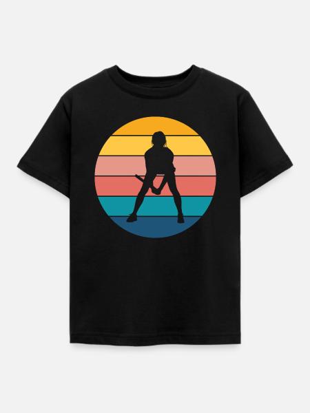 Tennis - Kinder T-Shirt - Schwarz