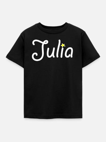 Julia - Kinder T-Shirt - Schwarz