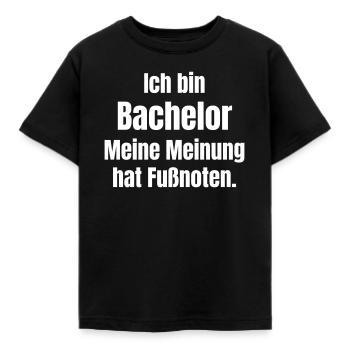 Je suis célibataire, mon avis en bas de page - T-shirt Enfant - noir - Devant - AI Model Kid Female (0cm)
