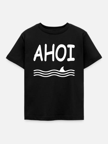 Ahoi - Kinder T-Shirt - Schwarz