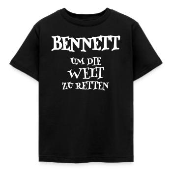 Sauveur Bennett - T-shirt Enfant - noir - Devant - AI Model Kid Female (0cm)