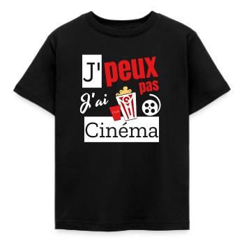 Ich kann kein Kino haben. - Kinder T-Shirt - Schwarz - Vorne - AI Model Kid Female (0cm)