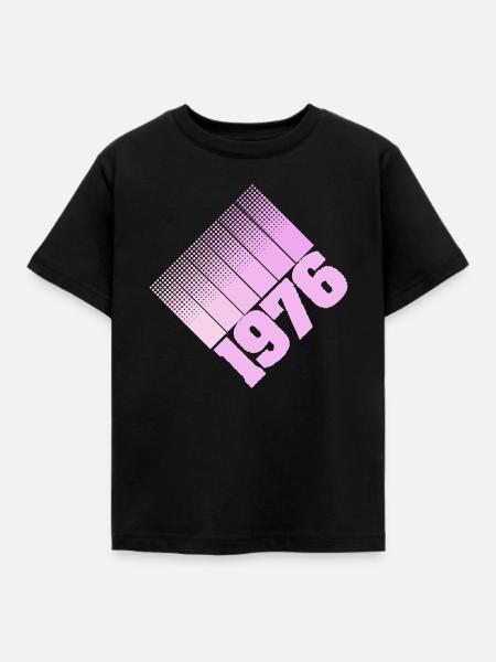 1976 - Kinder T-Shirt - Schwarz