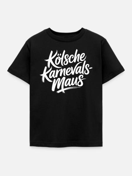 Kölsche Karnevalsmaus Karneval Köln Kölner Maus - Kinder T-Shirt - Schwarz
