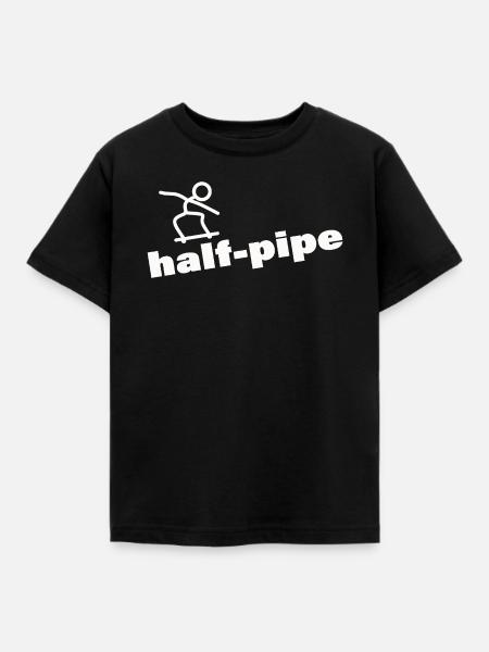 HALF PIPE - Kinder T-Shirt - Schwarz