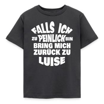 Luise as a bachelor party - Kids' T-Shirt - dark grey - Front - AI Model Kid Female (0cm)