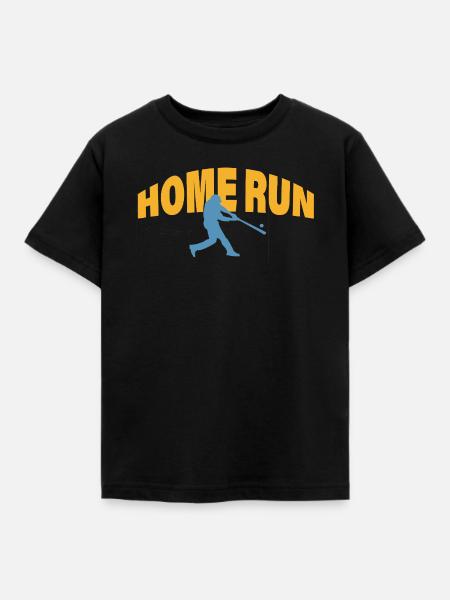 HOME RUN - Kinder T-Shirt - Schwarz
