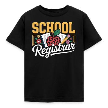 Schulsekretärin Organisation Und Wertschätzung - Kinder T-Shirt - Schwarz - Vorne - AI Model Kid Female (0cm)