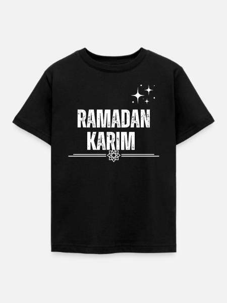 Ramadan Karim Gute Grüße - Kinder T-Shirt - Schwarz