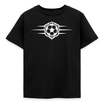 Soccer Icon - Kids' T-Shirt - black - Front - AI Model Kid Female (0cm)