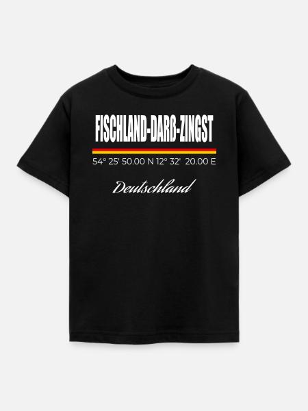 Fischland Darß Zingst - Kinder T-Shirt - Schwarz