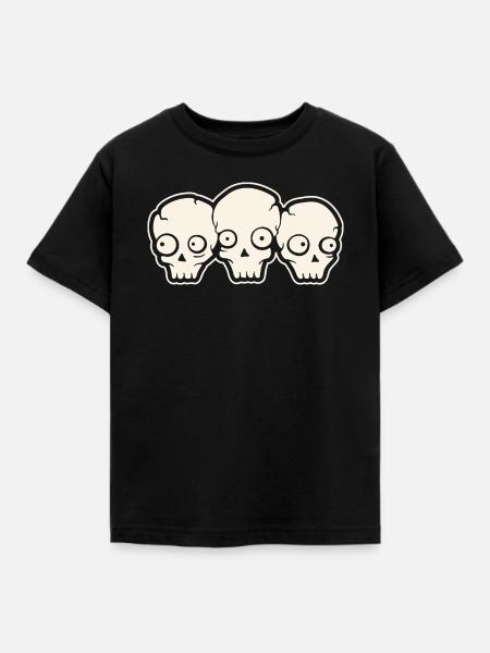 Totenkopf - Kinder T-Shirt - Schwarz