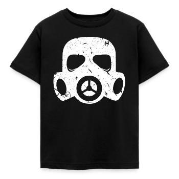 Masque à gaz grunge Particules nucléaires radioactives - T-shirt Enfant - noir - Devant - AI Model Kid Female (0cm)