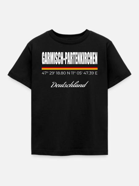 Garmisch-Partenkirchen - Kinder T-Shirt - Schwarz