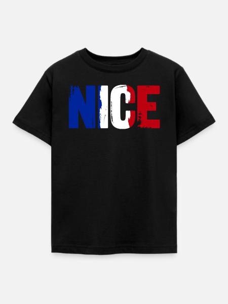 Nice Frankreich Nizza - Kinder T-Shirt - Schwarz