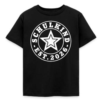 Schulkind 2026 Einschulung Unisex Geschenkidee - Kinder T-Shirt - Schwarz - Vorne - AI Model Kid Female (0cm)