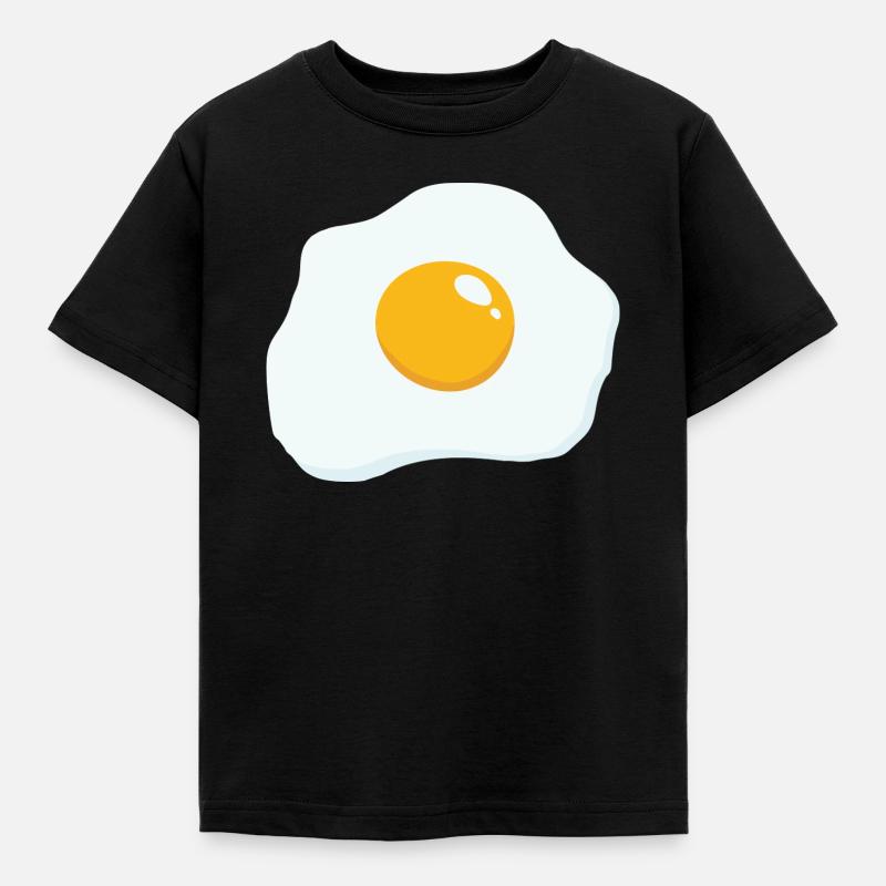 Sunny Side Up - Kinder T-Shirt - Schwarz