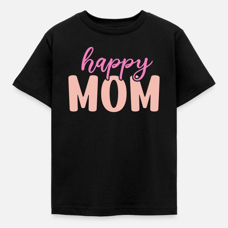Maman heureuse - T-shirt Enfant - noir
