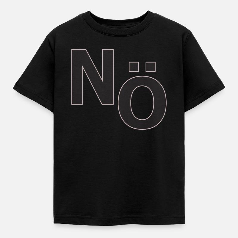 No – Minimal Typography Statement - Kids' T-Shirt - black