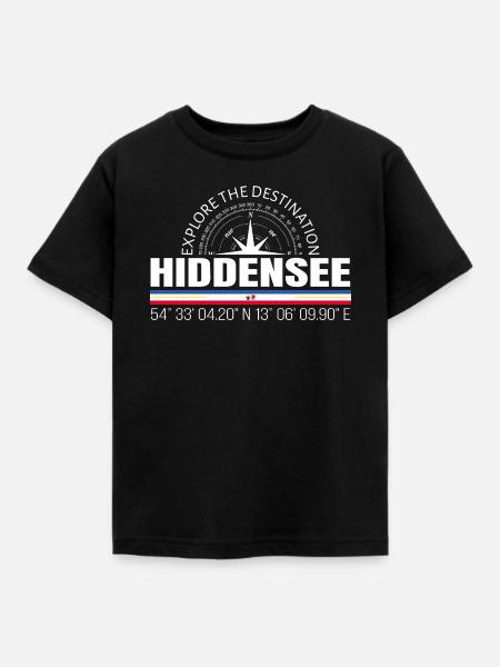 Hiddensee - Kinder T-Shirt - Schwarz