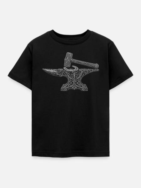 Hufschmied - Kinder T-Shirt - Schwarz