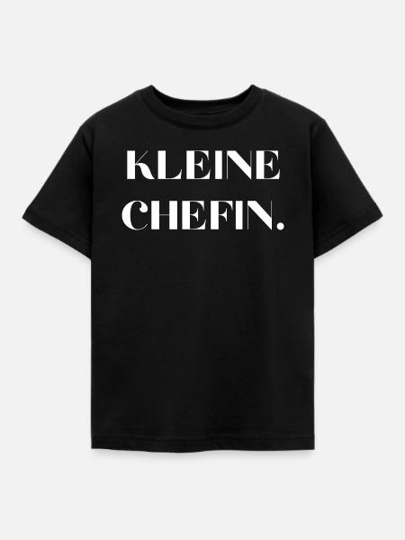Kleine Chefin - Kinder T-Shirt - Schwarz