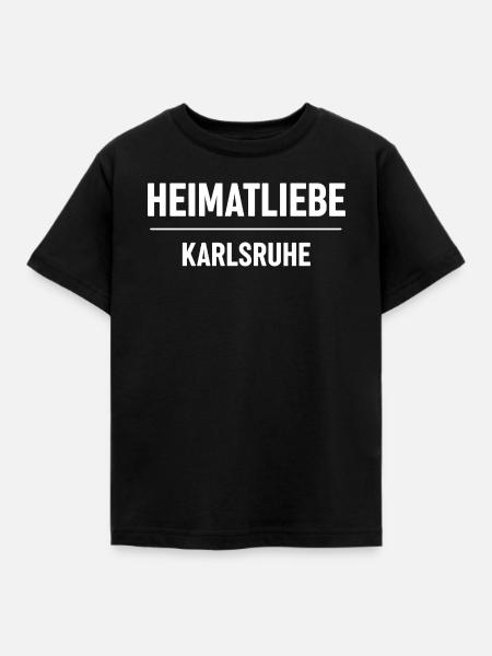 Heimatliebe Karlsruhe - Kinder T-Shirt - Schwarz