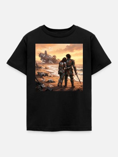 science fiction fantasy romance - Kinder T-Shirt - Schwarz
