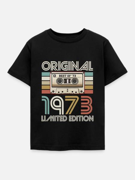 Originale limitierte Kassette von 1973 - Kinder T-Shirt - Schwarz