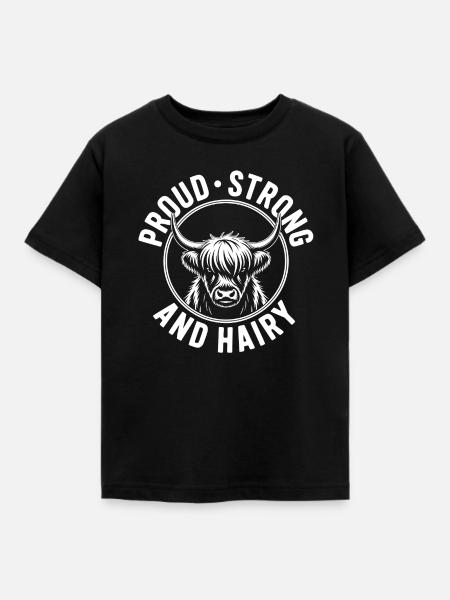 Highland Kuh Pride - Kinder T-Shirt - Schwarz
