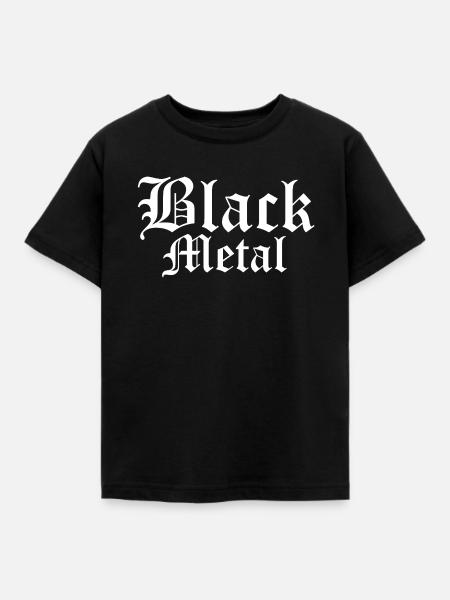 Black-Metal-Logo - Kinder T-Shirt - Schwarz