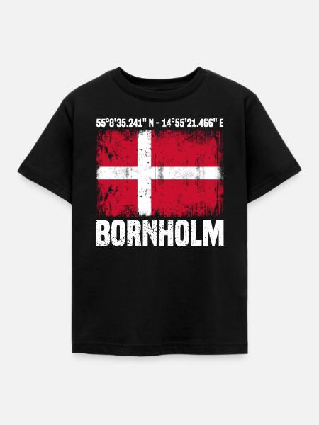 Inseltrip Bornholm - Kinder T-Shirt - Schwarz