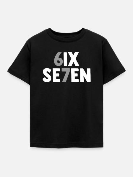 Six Seven - 67 - Meme - Basketball - 6-7 - Kinder T-Shirt - Schwarz