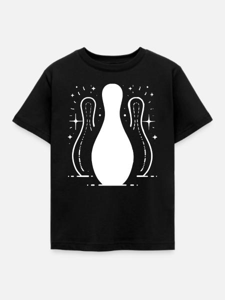Bowling Pins - Kinder T-Shirt - Schwarz