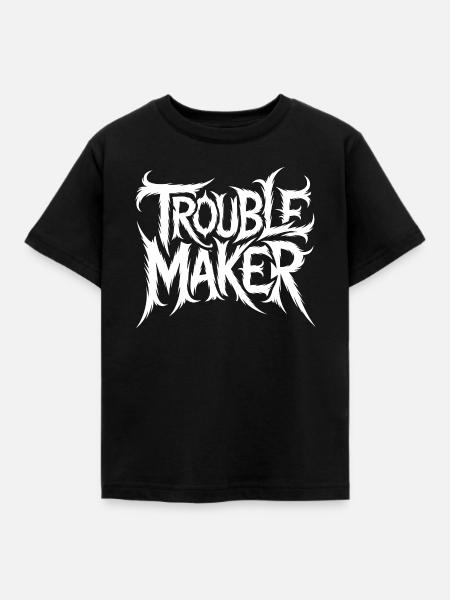 Troublemaker Frechdachs Rabauke Geschwister Kinder - Kinder T-Shirt - Schwarz