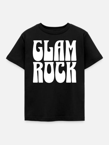 Glam-Rock-Typografie - Kinder T-Shirt - Schwarz