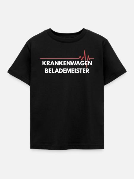 Krankwagen Belademeister – Notfall Humor - Kinder T-Shirt - Schwarz