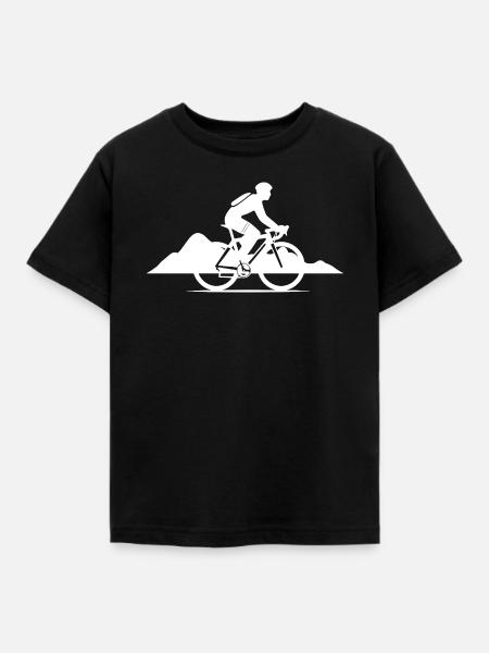 Radfahrer - Kinder T-Shirt - Schwarz