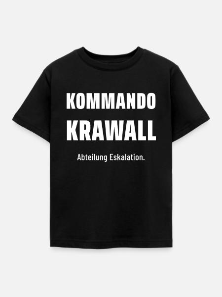 Kommando Krawall - Kinder T-Shirt - Schwarz