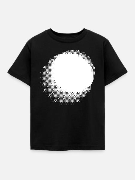 Nebel des Halbtonkreises - Kinder T-Shirt - Schwarz