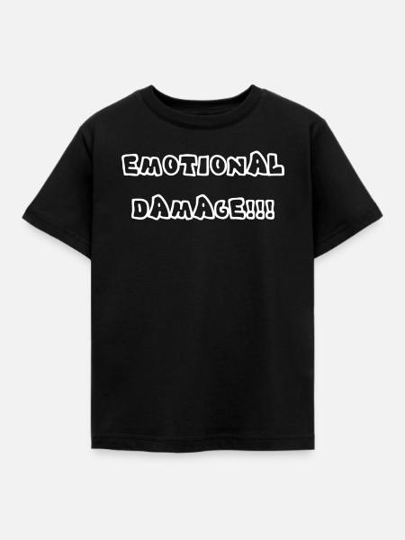 Emotional Damage Graffiti Schrift - Kinder T-Shirt - Schwarz