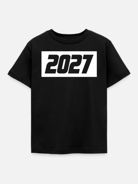 2027 Jahr - Kinder T-Shirt - Schwarz