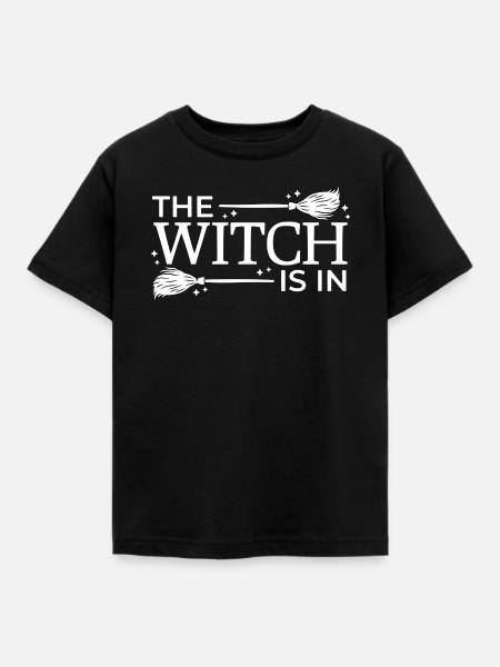 The Witch Is In - Kinder T-Shirt - Schwarz