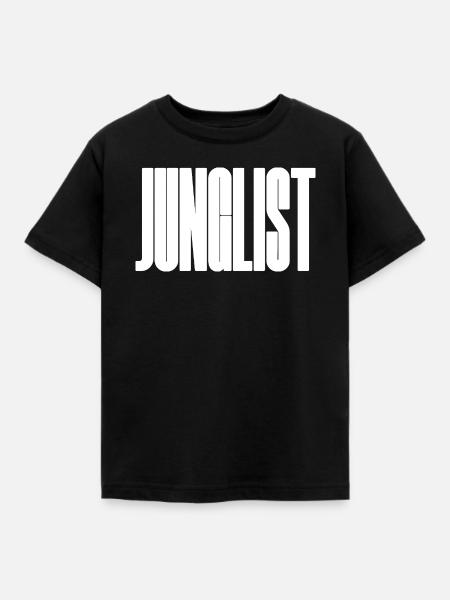 Junglist fettes Logo - Kinder T-Shirt - Schwarz