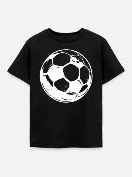 Fußball - Kinder T-Shirt - Schwarz