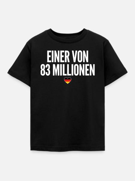 Einer Von 83 Millionen - Kinder T-Shirt - Schwarz