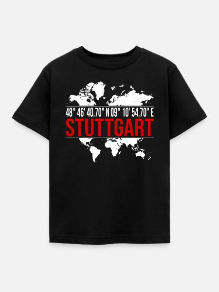 Stuttgart - Kinder T-Shirt - Schwarz