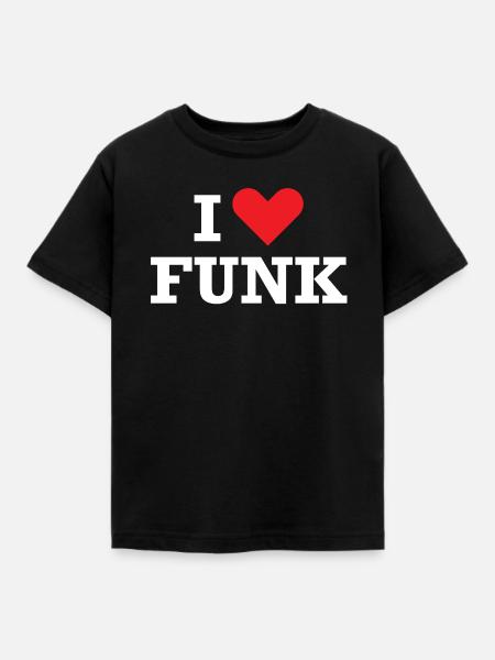 Ich liebe Funk - Kinder T-Shirt - Schwarz