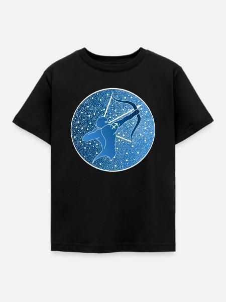 Tierkreiszeichen: Schütze - Kinder T-Shirt - Schwarz