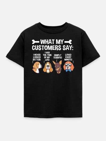 Hundefriseur - Kinder T-Shirt - Schwarz